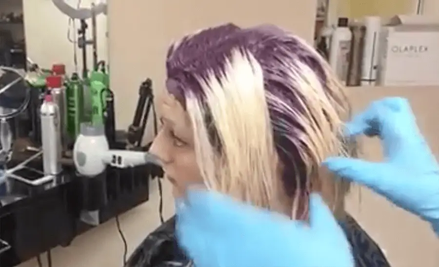 9. "Short Blonde Hair with Purple Roots" - wide 2